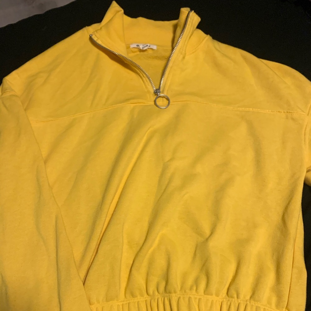 Garage Yellow Zip sweatshirt
